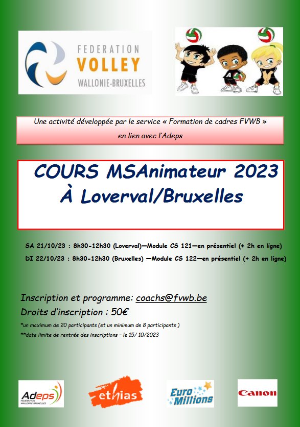 Formation Initiale Animateur 21&22-10-23 Loverval-Bruxelles